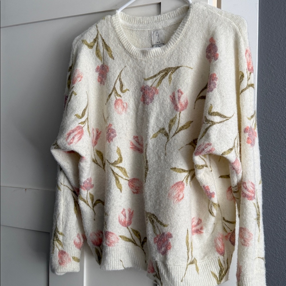 Floral Knit Sweater
